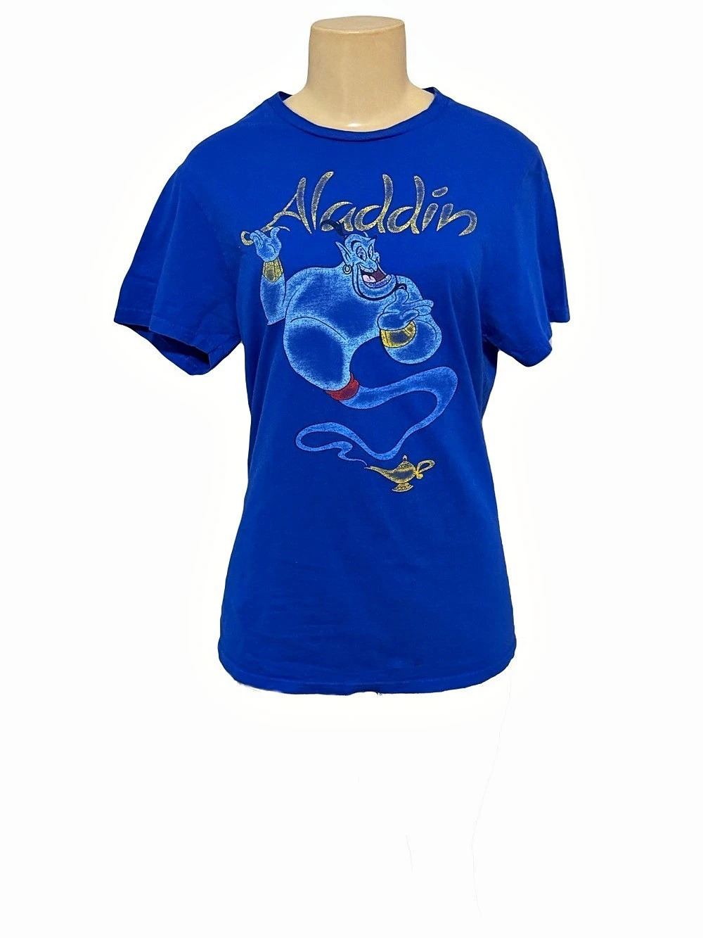 Disney Vintage royal blue ALADDIN genie shirt Y2K S